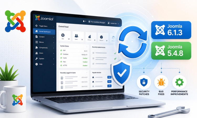 Čo prináša aktualizácia Joomla 6.1.3 a Joomla 5.4.8?